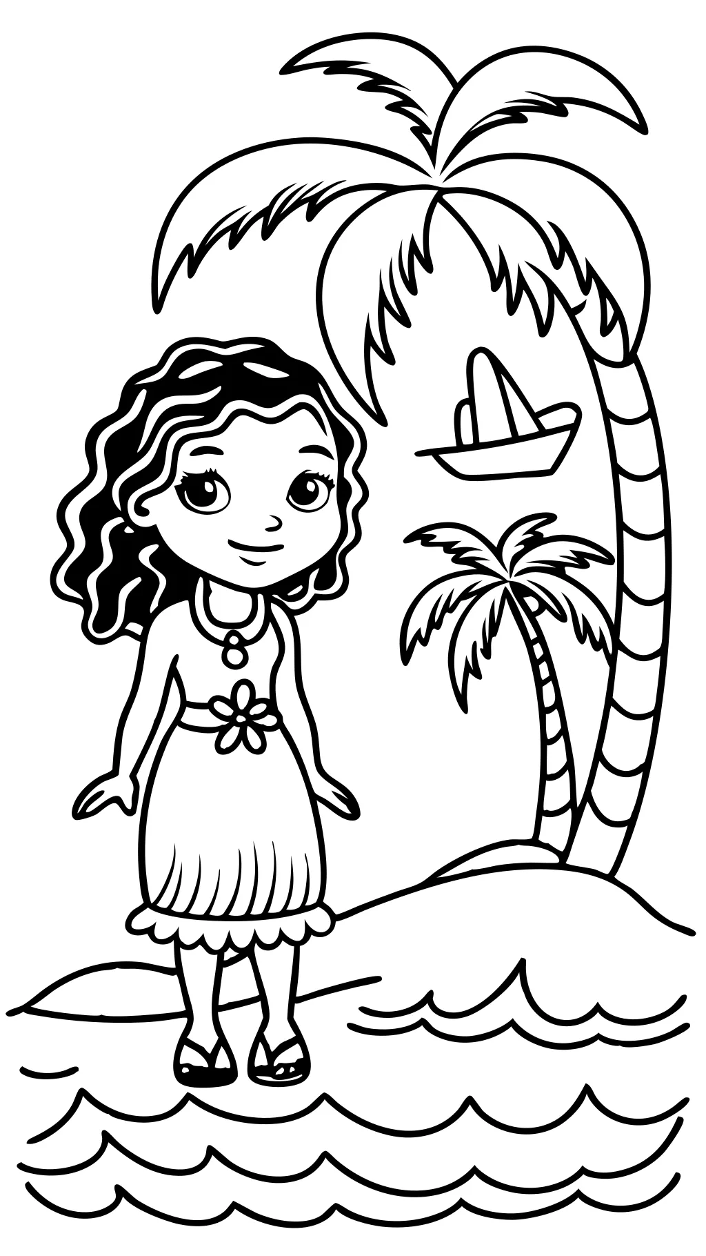 coloriages moana gratuitement